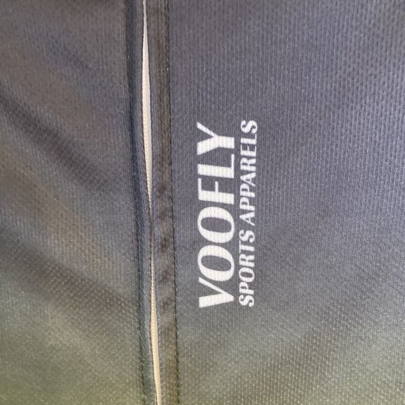 Voofly Athletic Apparel Neon Green and Black Bicycle Jersey Size Small Pockets - Picture 2 of 11